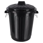 Hot Curver Ton Met Deksel Zwart 46L