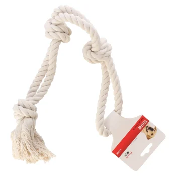 Outlet Friendly Pet Touw Hond Wit Halter 3 Knoop