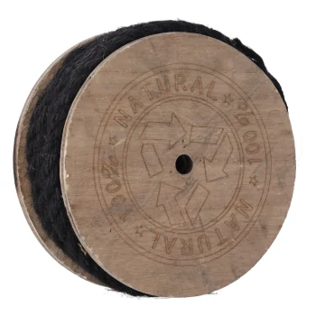 Fashion Natural Collections Touw Jute Zwart 1 X 700 Cm Spoel