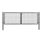 Hot Bel Garden Tuinpoort Dubbel 3M H100 Zwart