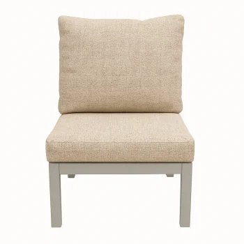 Outlet Bois Le Duc Tussenstuk Brozzi Milky Grey Met Kussens