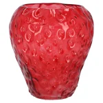 Hot Decoris Vaas Glas Aardbei 20 Cm
