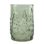 Hot Vaas Glas Boom Groen 22 Cm