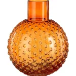 New Mica Decorations Vaas Glas Dionne Oranje 28 X 22 Cm