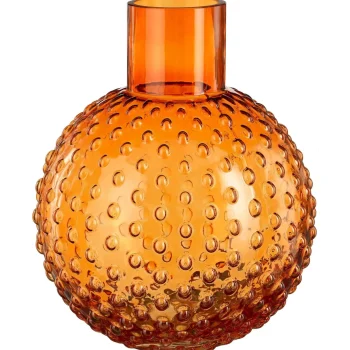 New Mica Decorations Vaas Glas Dionne Oranje 28 X 22 Cm