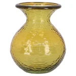 Online Natural Collections Vaas Glas Recycle 24 Cm Geel