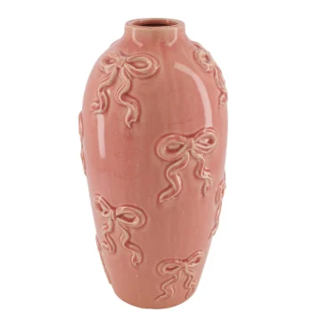 Hot Natural Collections Vaas Strik Roze 17 X 35 Cm