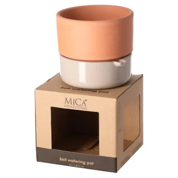 Best Mica Decorations Venna Selfwatering Planter Beige 11 X 12 Cm