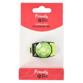 Online Friendly Pet Verlichting Halsband Oplaadbaar Geel