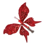 Best Vlinder 17cm Winter Lux Rood