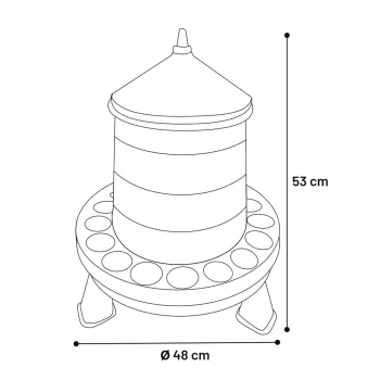 Outlet Flamingo Voederbak Edna Op Poten 12 Kg