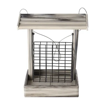 Fashion Flamingo Voederblokh Darcy Wit/grijs 21x18,5x26,5cm