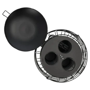 Fashion Friendly Pet Voedersilo Metaal Zwart 3-in-1