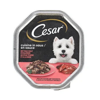 New Cesar Voer Hond Kalf Met Kalkoen 150g Cuisine
