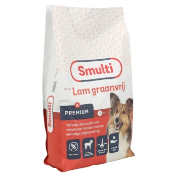 Clearance Smulti Voer Hond Premium Graanvrij Lam 3kg