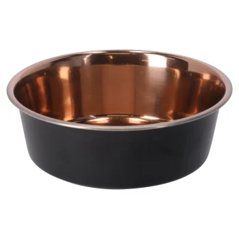 Best Friendly Pet Voerbak Ezra Rvs Zwart/koper D21cm 1800ml FP