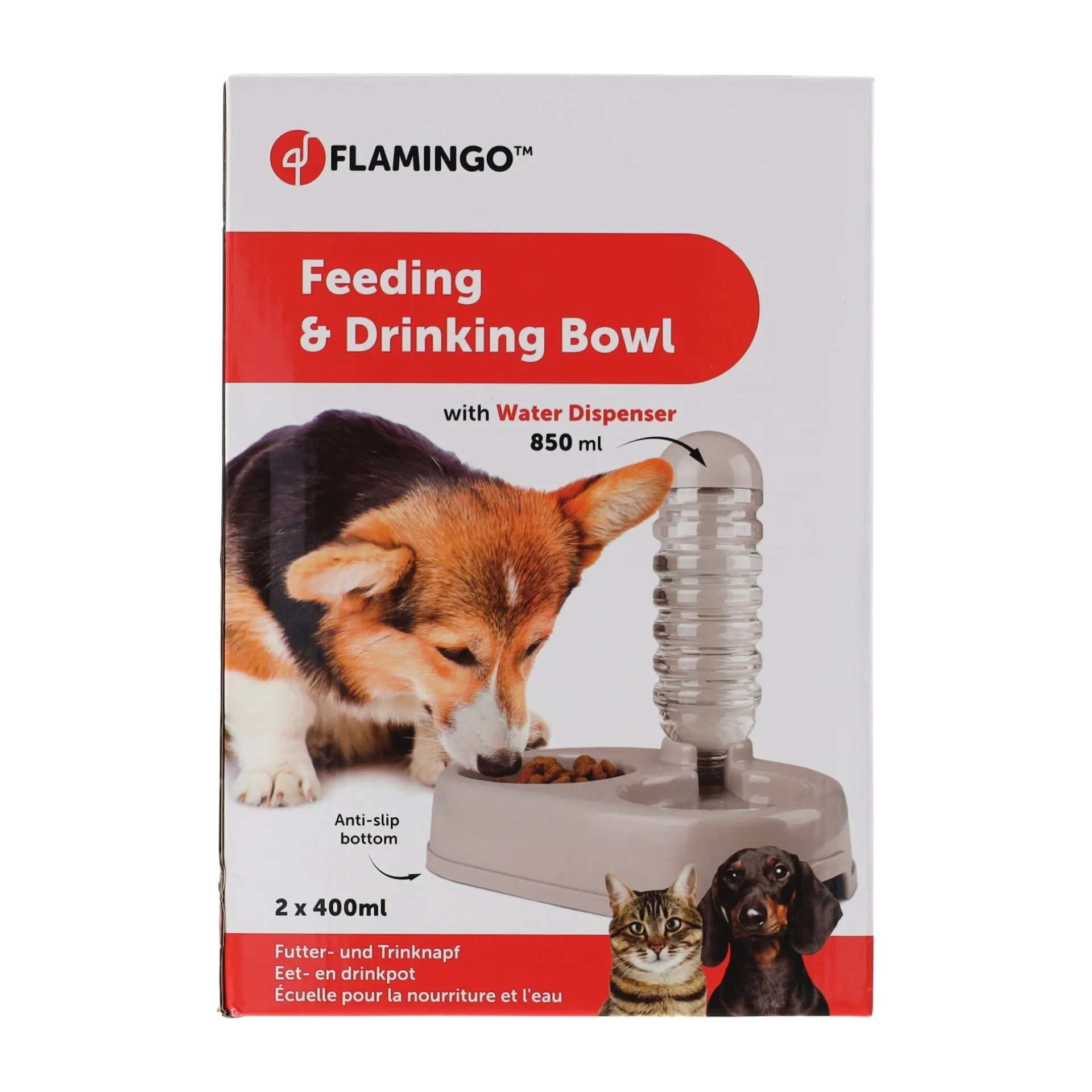 voerbak-met-waterfles-850ml-al-IhwwGvlR-0.webp Discount Flamingo Voerbak Met Waterfles 850ml Alun Grijs