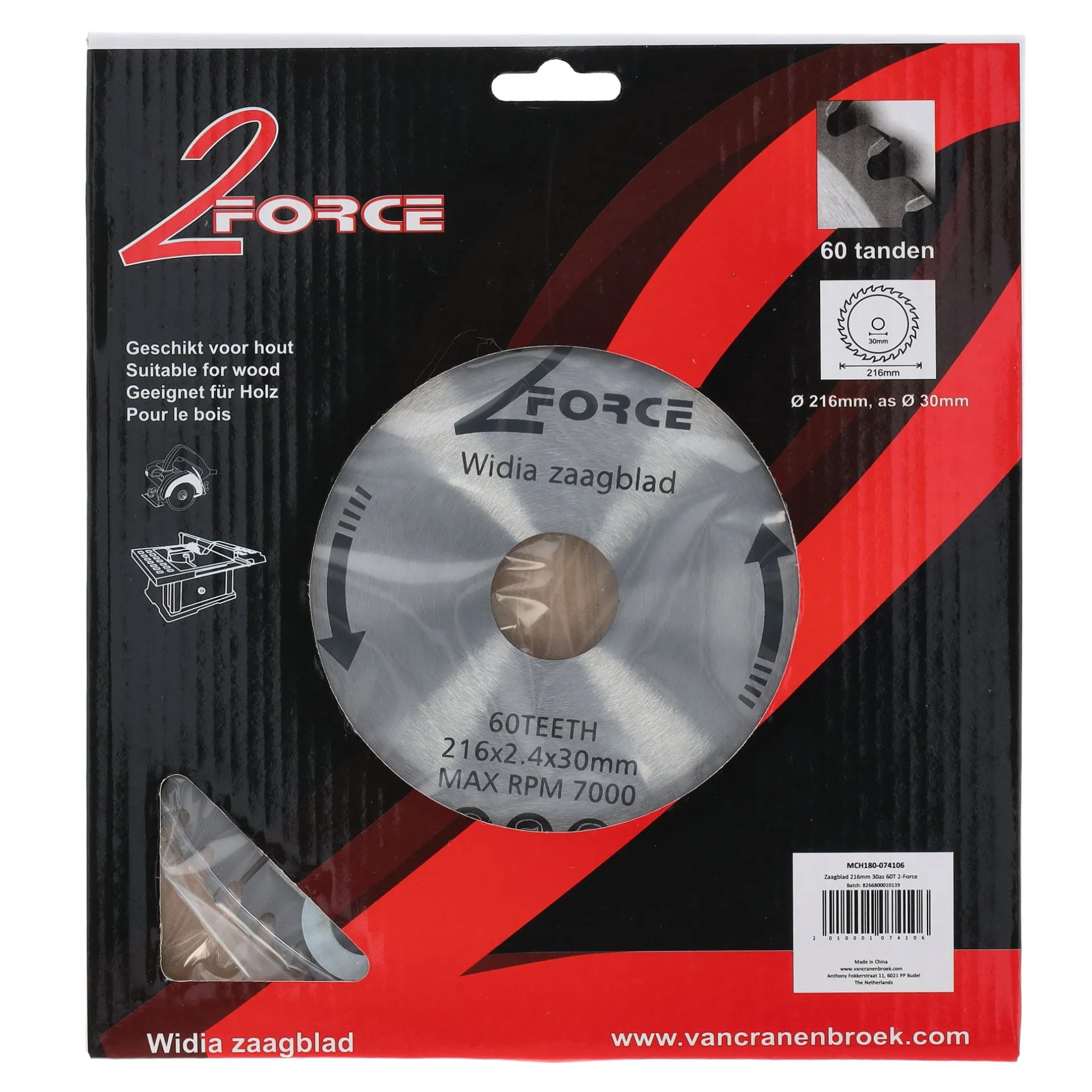 zaagblad-216-mm-30as-60t-2-for-odwOluZf-1.webp Fashion 2-Force Zaagblad Ø216 Mm 30as 60T