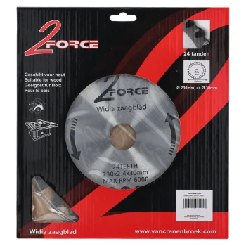 Clearance 2-Force Zaagblad Ø230 Mm 30as 24T