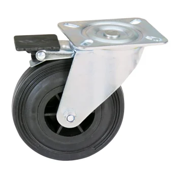 Outlet Lotus Zwenkwiel Met Rem ZP63A 100mm